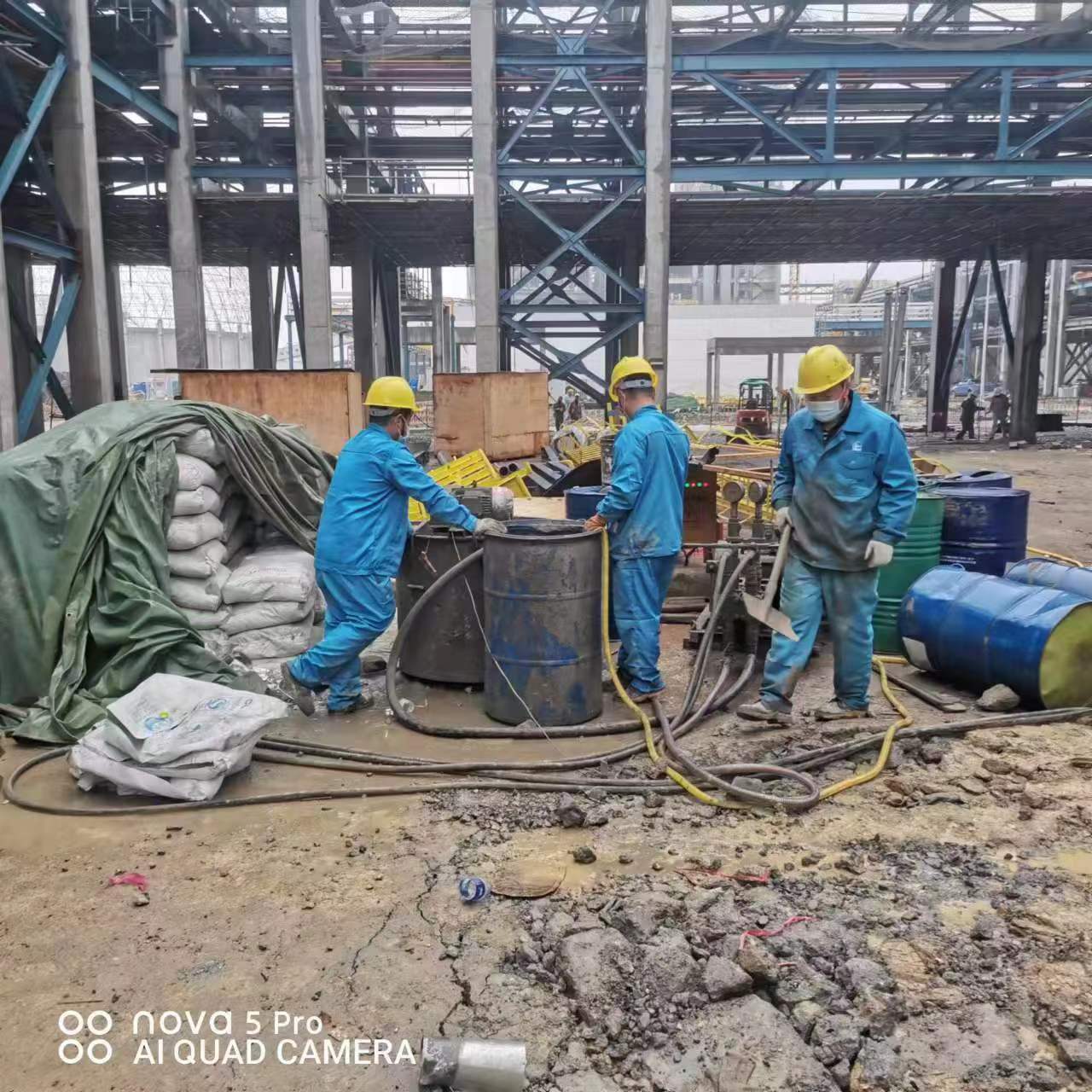 设备基础下沉沉降注浆加固施工